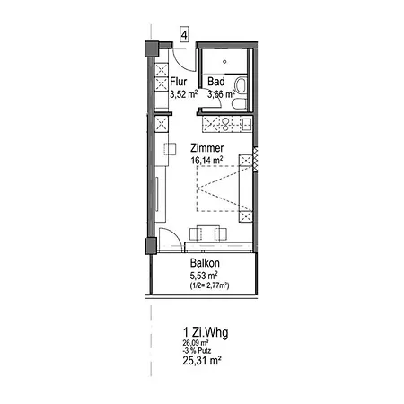 Huber Living Basic 206 Apartment *